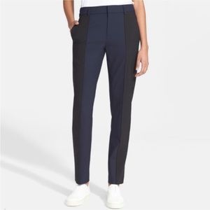 Vince Trousers Contrast Color Block Dress Pants